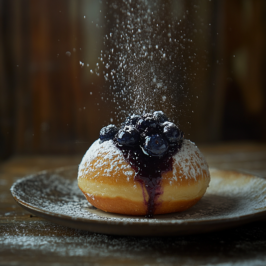 Blueberry Bomboloni
